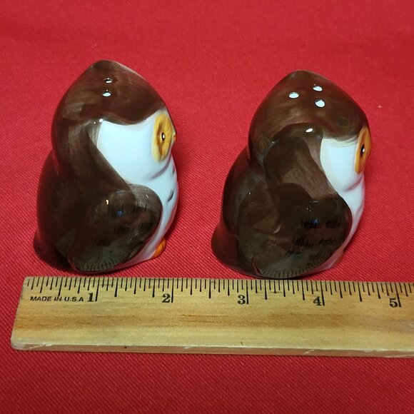 Vintage Owl Salt and Pepper Shakers Set of 2 NIB - Picture 9 of 15